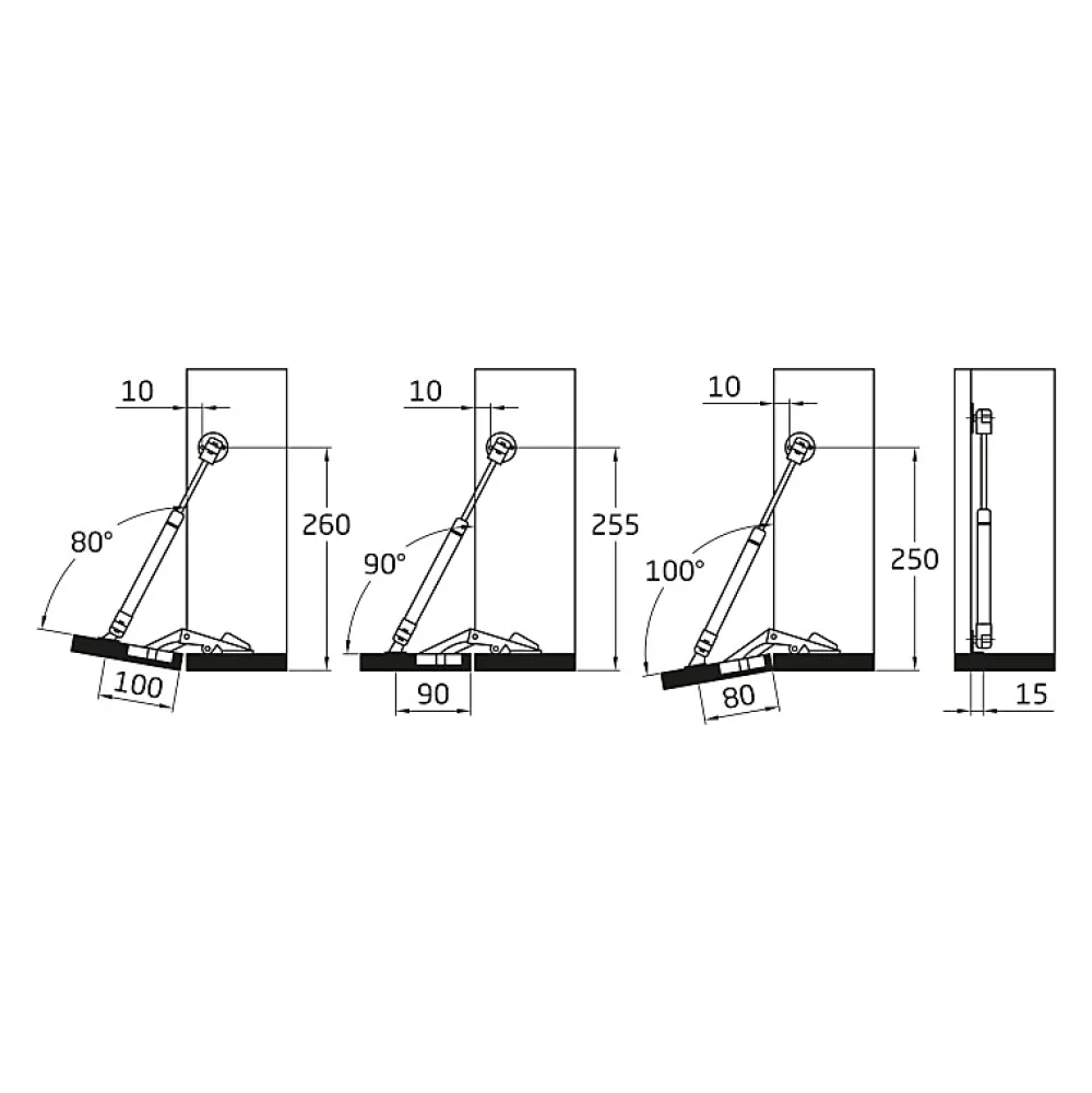 Amig - Compas à gaz fermé 96 - 12 kg - Gris