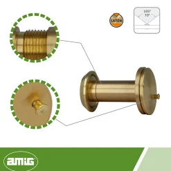 Amig Judas Pour Porte-- Judas optique 3 - 14 35-60 mm - Laiton - Poli