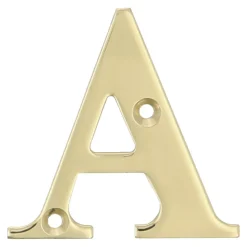Amig Chiffre Et Lettre Pour Maison-- Lettres laiton - 4'' - 100 mm - Laiton - Poli