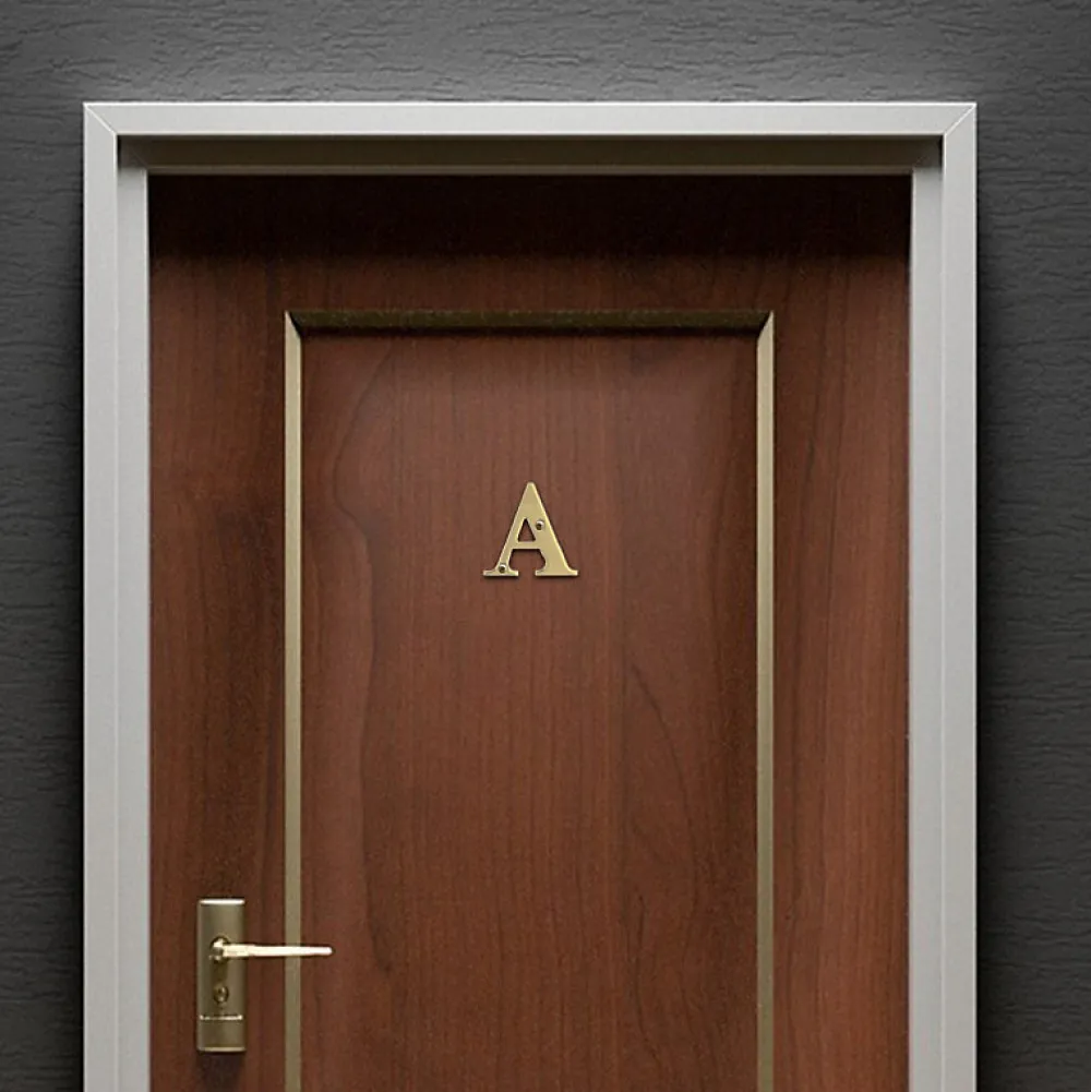 Amig Chiffre Et Lettre Pour Maison-- Lettres laiton - 4'' - 100 mm - Laiton - Poli