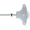 Amig - Poulie plastique 11 - M6 x 60 mm - Acier - Zingué