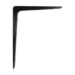 Amig Equerre De Fixation-- Équerre 4 - 200 x 150 mm (8'' x 6'') - Aluminium - Noir