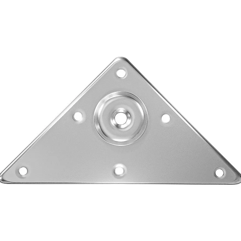 Amig - Support pour pieds de table 181 - 125 mm - Acier - Nickelé