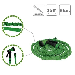 Amig - Tuyau extensible 2073 - 15 m - Vert