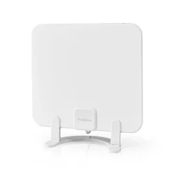 Nedis Antenne HDTV d'Intérieur 0 - 25 km Gain de 30 dB FMVHFUHF Blanche