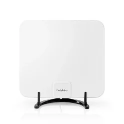 Nedis Antenne HDTV d'Intérieur 0 - 25 km Gain de 30 dB FMVHFUHF Blanche