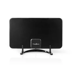 Nedis Antenne HDTV d'Intérieur 0 - 25 km Gain de 26 dB FMVHFUHF Noire