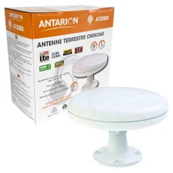 Antarion Antenne, Parabole Et Fixation-Antenne TNT Omnidirectionnelle 360 Bateau Camping Car + AMPLI 12V - Gain 35dB
