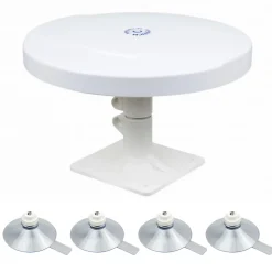 Antarion Antenne TNT passive omnidirectionnelle Camping Car + 4 ventouses