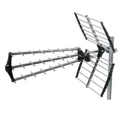 Hdsat Antenne TNT Trinappe Gain 18dB + Amplificateur tnt 4 Sorties
