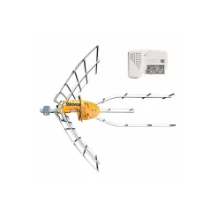 Televes 148921 Antenne TV Rateau Terrestre Ellipse UHF (C21-48) G 38dBi LTE700 + Alimentation 12V