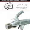 Master Lock Antivol attelage remorque universel 377EURDAT Masterlock