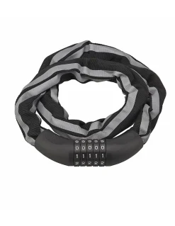 Thirard Cadenas, Antivol-Antivol à combinaison Biker, 5 chiffres, chaîne acier, moto, 0.9m, noir -