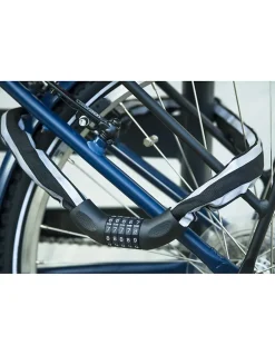Thirard Cadenas, Antivol-Antivol à combinaison Biker, 5 chiffres, chaîne acier, moto, 0.9m, noir -