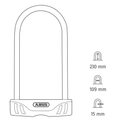 Abus Antivol en U pour vélo Facilo 32 l.109mm x 230mm