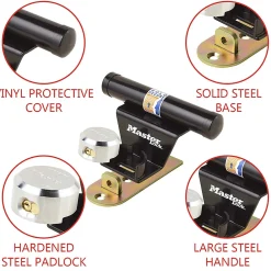 Master Lock Cadenas, Antivol-Antivol pour porte de garage Masterlock