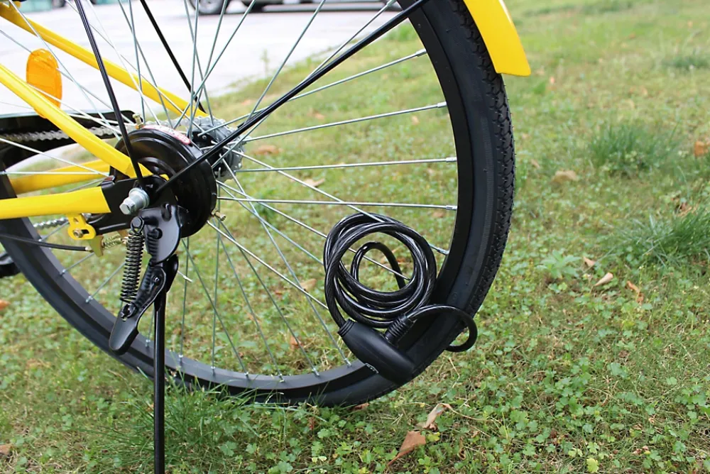 Smith & Locke Antivol pour vélo Noir 8 x 1800 mm