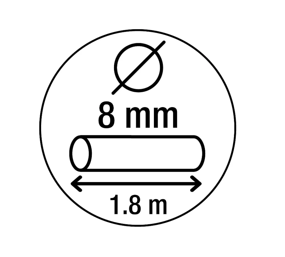 Smith & Locke Cadenas, Antivol-Antivol pour vélo Noir 1800 x 90mm, lot de 3