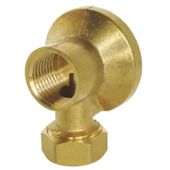 Somatherm for you Robinet D'Arrêt-Applique écrou à collet battu Ø14 mm laiton