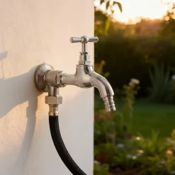 Diall Applique murale pour robinet 15/21 chromé