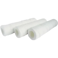 Aquawater Filtre Anti Calcaire-- Lot de 3 cartouches filtrantes bobinées 20 microns - Taille standard 10 - Durée 12 mois