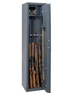 Thirard Armoire à fusils Cardiff, fermeture électronique à code, 2 pênes, capacité de 5 fusils -