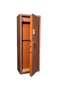Technosafe Armoire à fusils à code aspect bois TLE/10, capacité 10 fusils -
