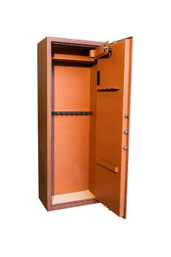 Technosafe Armoire à fusils à code aspect bois TLE/10, capacité 10 fusils -