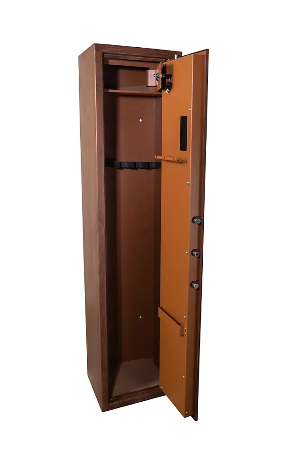 Technosafe Armoire à fusils à code aspect bois TLE/5, capacité 5 fusils -