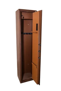 Technosafe Armoire à fusils à code aspect bois TLE/5, capacité 5 fusils -