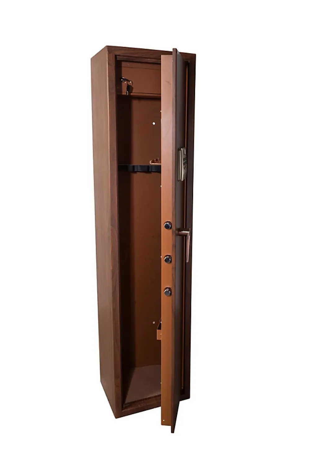 Technosafe Armoire à fusils à code aspect bois TLE/5, capacité 5 fusils -