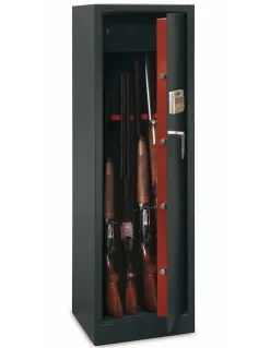 Thirard Armoire à fusils Monteria, fermeture électronique à code, 4 pênes, capacité de 10 fusils -