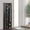Nature Pro Armoire à 3 Fusils 4 Pistolets en Acier Coffre-Fort pour Armes à Feu 2 Façons de Verrouillage Mot de Passe et 2 Clés