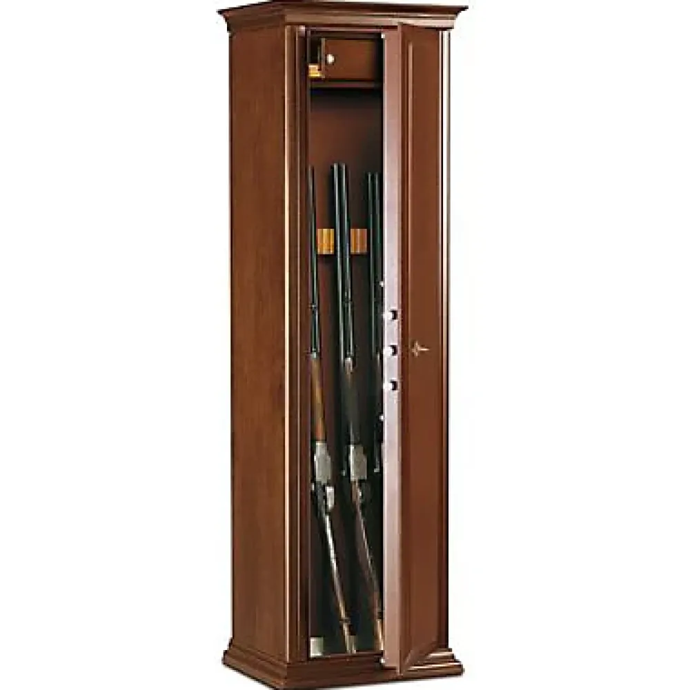 Technomax Armoire à fusils serrure à clé EHC/1500FT – 7 armes avec coffre intérieur – 143 L – l.40 x H.150 x P.35 cm