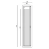 Technomax Armoire à fusils serrure double panneton BCK/5 – 5 armes avec coffre munitions – l.22 x H.138 x P.31,5 cm