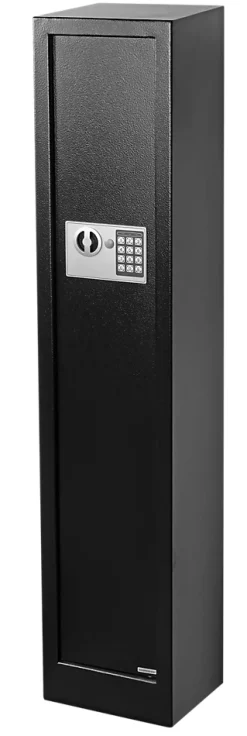 Smith & Locke Armoire à fusils serrure électronique – 3 armes, acier noir – 60 L – l.25 x H.125 x P.25 cm