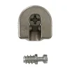Diall 2 assembleurs Zamak nickelé ø20 x H. 12,5 mm