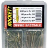 ROCKET Assortiment de 360 vis acier bichromaté lubrifié