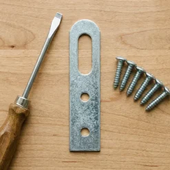 Diall 4 attaches-éléments Acier zingué l. 20 x H. 60 mm