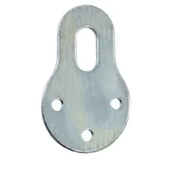 Diall 4 attaches-éléments Acier zingué l. 22 x H. 40 mm