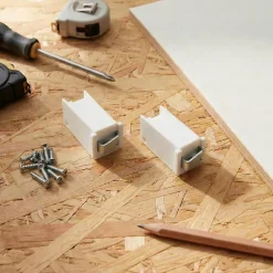 Diall 2 attaches-éléments Droite/Gauche L.50 x l.15 x H.30mm
