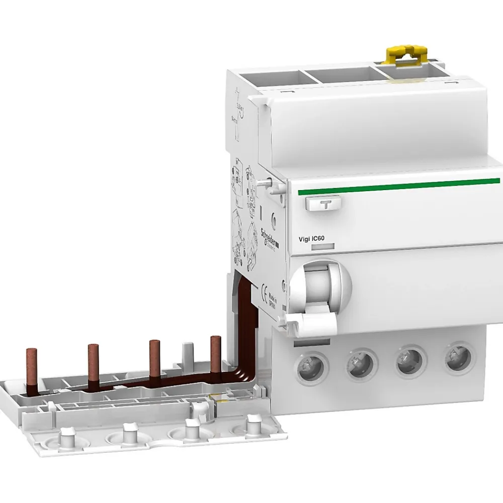 Schneider Electric Interrupteur Et Disjoncteur Différentiel-A9v19463 Acti9, Vigi Ic60 Bloc Différentiel 4p 63a 1000ma Sélectif Type Ac - Schneider