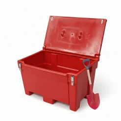 Plast'Up Rotomoulage Extincteur Et Couverture Anti-Feu-Bac a sable/sel 300l avec grenouillères + pelle