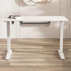 Pro.Tec Bac de gestion de câbles Skegness plastique 55 x 18 x 12 cm blanc