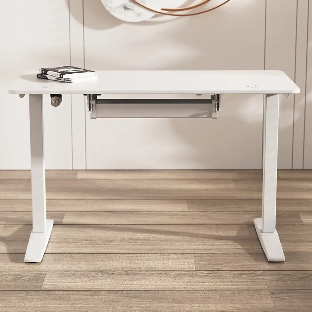 Pro.Tec Bac de gestion de câbles Skegness plastique 55 x 18 x 12 cm blanc