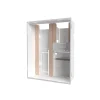 Atole Boite D'Encastrement-Bac d'encastrement pour GTL en acier blanc - 2 Travées 13 modules - H. 660 mm