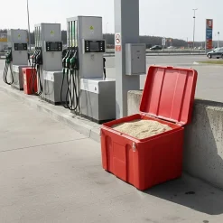 Plast'Up Rotomoulage Extincteur Et Couverture Anti-Feu|Détecteur De Fumée, Gaz Et Protection Incendie-Bac à sable incendie/ à sel de déneigement 140l