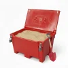 Plast'Up Rotomoulage Bac à sable incendie/ à sel de déneigement 200l +grenouillères + cadenas + pelle