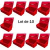 Plast'Up Rotomoulage Bac à sable incendie/ à sel de déneigement 100l + pelle- lot de 10
