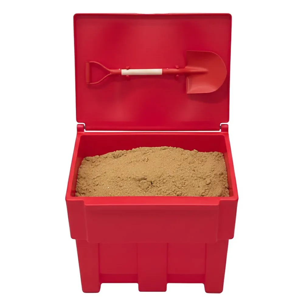 Plast'Up Rotomoulage Extincteur Et Couverture Anti-Feu-Bac à sable incendie/ à sel de déneigement 200l + pelle- lot de 6